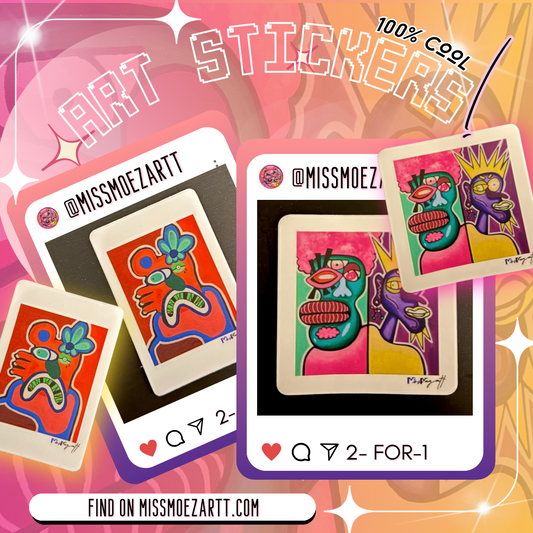2-for-1 Art Stickers