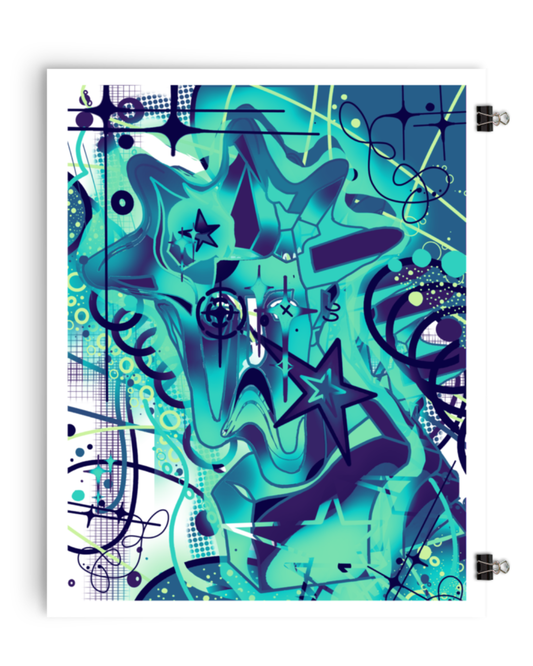 “ The Blue Fallen Emperor “ Fine Art Print